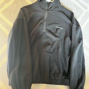 Embroidered half zip